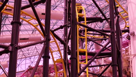 Roller coaster at Adventure Dome in Circus Circus in Las Vegas.