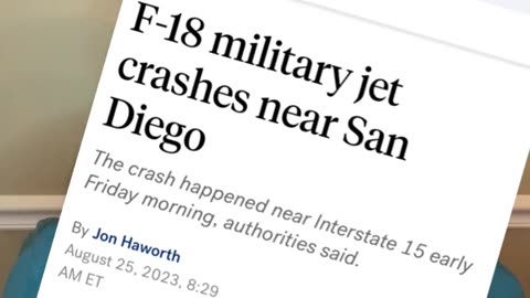 Jet Crash in San Diego 8.25.23