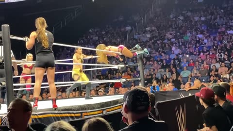 Liv Morgan (c) Aliyah vs Ronda Rousey Shayna Baszler - Québec City - August 21st 2022