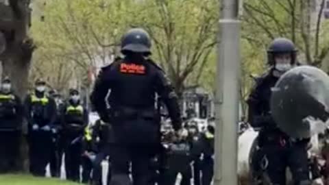 Australia Is Nuts! Police and Protestors Get Rowdy