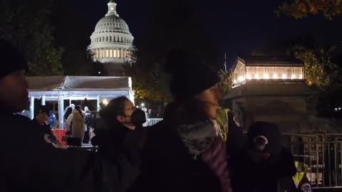 Pro-Hamas Protestors Try to Shut Down Capitol Hill Christmas Tree Lighting