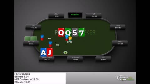 Risky bluff, will it work? Poker Holdem