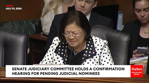 Mazie Hirono Asks Judicial Nominee If He's Ever Committed Sexual Harassment