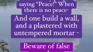 They seduced God‘s people saying “Peace !”when there is no peace Ezekiel#Jesus #shorts #God
