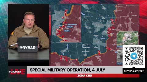 ❗️🇷🇺🇺🇦🎞 RYBAR HIGHLIGHTS OF THE RUSSIAN MILITARY OPERATION IN UKRAINE ON July 4, 2024