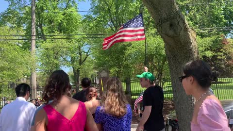 Boston Freedom Fighters stand up against quarantine camps at Tufts.