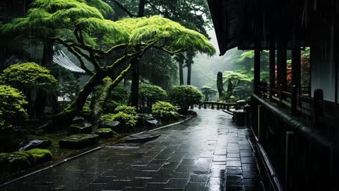 Rainy Season - Natural Rain White Noise - Music to sleep, study, work, meditate, and concentrate