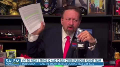 Gorka : Trump is the only one capable of destroying the deep state