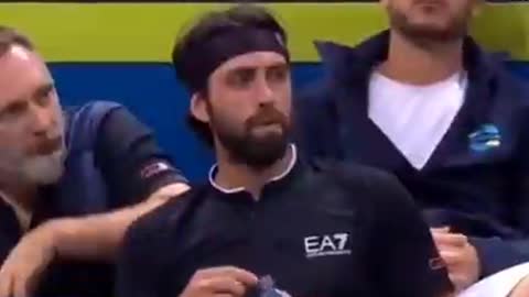 Georgia's TOP Tennis Player Ends the match due to breaking difficulties