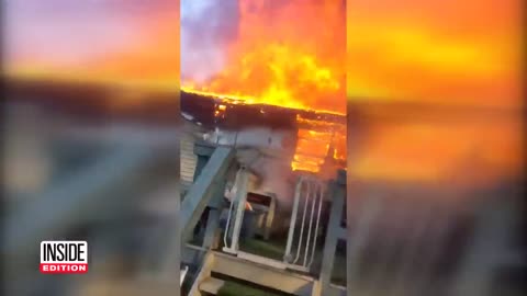 Dog Jumps Out of Window of Burning House