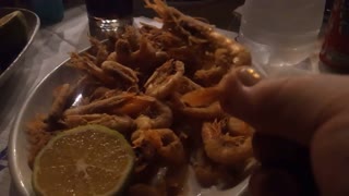 Delicious shrimp dinner