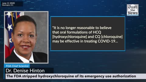 Hydroxychloroquine is has emergency approval removed by the FDA