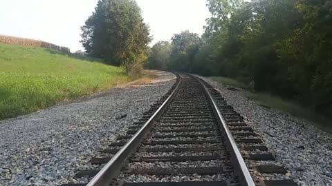 No Talking Virtual Walking on Railroad Tracks No Music Rocks Crunching Beneath Feet ASMR Noises zzz