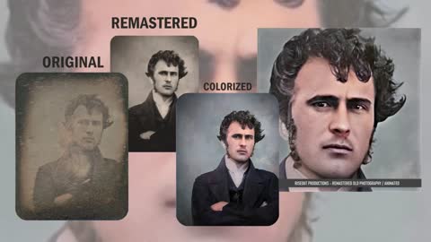 Robert Cornelius (1839) the first person ever photographed and now animated