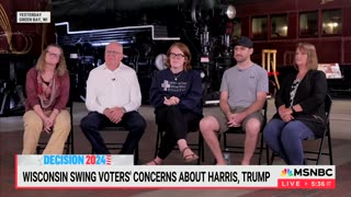 MSNBC Swing Voter Panel Questions If Kamala Covered Up Biden Health Issues