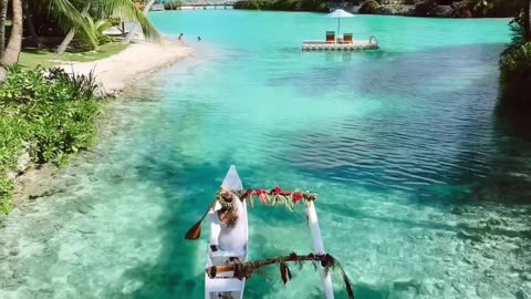 The beauty of nature on the island of Bora Bora French Polynesia