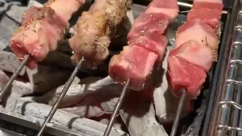 I love the delicious lamb skewers.