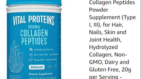 Vital Proteins Collagen Peptides Powder Supplement for Hair, Nails, Skin and Joint Health