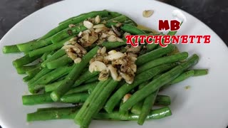 Garlic Green Bean Stir Fry!! Easy Tasty Recipe!! Whatever you do, on diet or weight loss !!