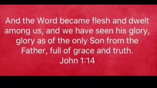 John 1:14 bible verse for memorizing (livcotube)