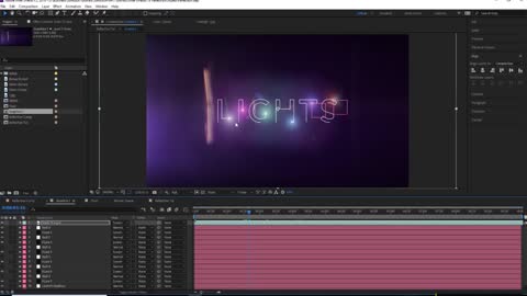 AE detailed tutorial: making neon text titles 2