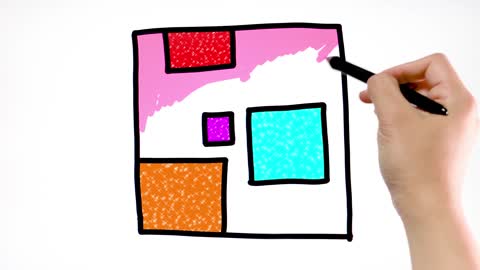 Drawing and Coloring for Kids - How to Draw Squares