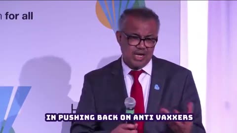 WHO DIRECTOR TEDROS: "I THINK ITS TIME TO BE MORE AGGRESSIVE IN PUSHING BACK ON ANTI-VAXXERS 🔥