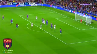 Tiro libre de Messi vs Juventus