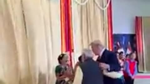 Donald Trump and Narendra Modi meet youngsters