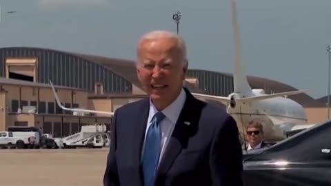 The man who looked like Biden laughed. Because of nerves.