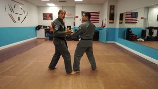 Correcting common errors executing the American Kenpo technique Glancing Wing