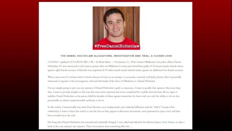 Daniel Holtzclaw: How Did it All Begin? What If He Didn't Do It?