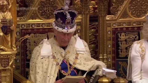 King Charles III gives speech at UK's State Opening of Parliament.mp4