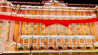 Spectacular New Christmas Light Show At The Queens Hotel | Christmas Projection Celebration | Leeds