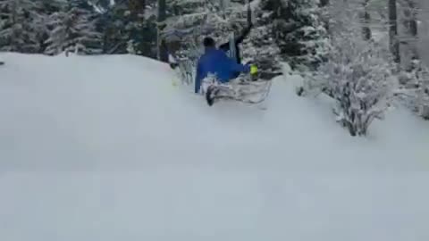 Collab copyright protection - guy blue ski downhill backflipfail