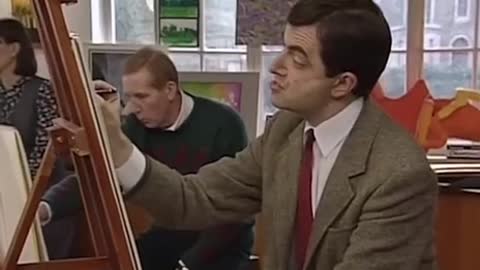 Mr. Bean paints marxist dictator Dan Andrews of Victoria, Australia!😂