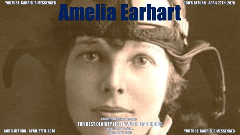 EVP Amelia Earhart Speaking About Travel In The Afterlife Spirit Communication