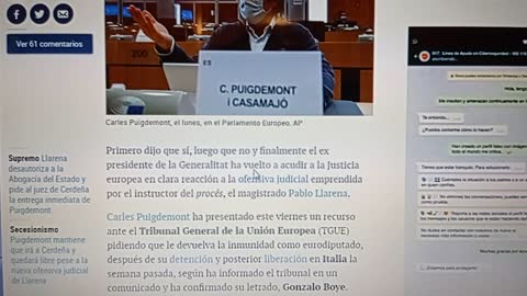 Puigdemont pide al Tribunal de la UE que le devuelva la Inmunidad