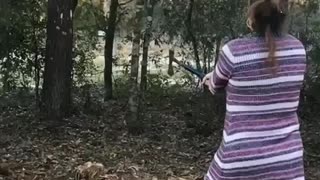 Ax throwing SLOW MO