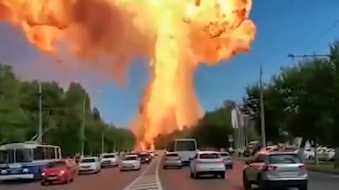 This happened at a petrol station in Volgograd city