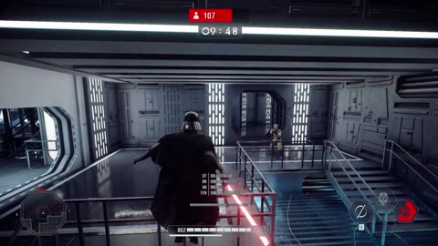 SWBF2 2017: Arcade Onslaught Darth Vader Death Star II: Command Sector North Gameplay