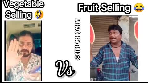Vegetable Selling 🤣 Vs Fruit Selling 😂