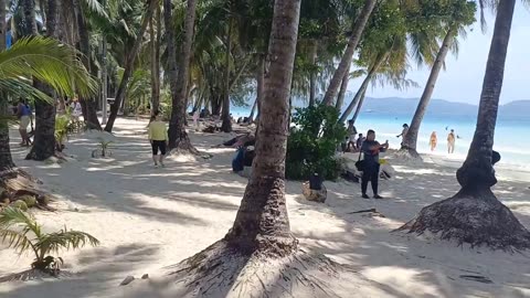 The Boracay white beach of the philippines