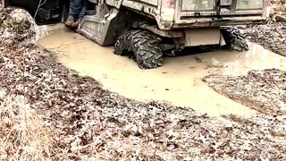 When you're buddy calls and he's stuck in the mud!