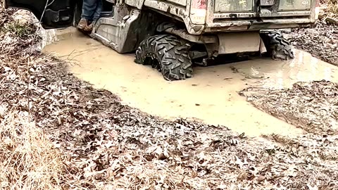 When you're buddy calls and he's stuck in the mud!