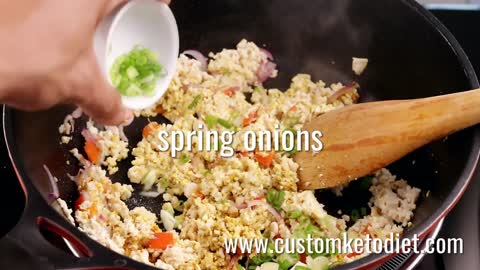 Keto Curried Tofu Scramble