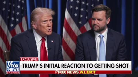 Trump's initial reaction to getting shot