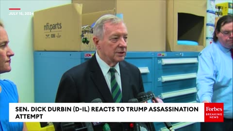 'Thank God He Survived'- Dick Durbin Reacts To Trump Assassination Attempt