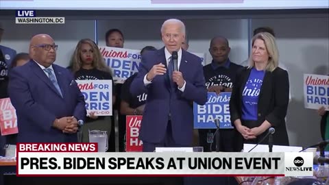 Biden meets union leaders as Democrats' calls to exit race continue ABC News
