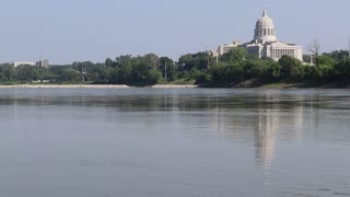 The Missouri River in Jefferson City Missouri